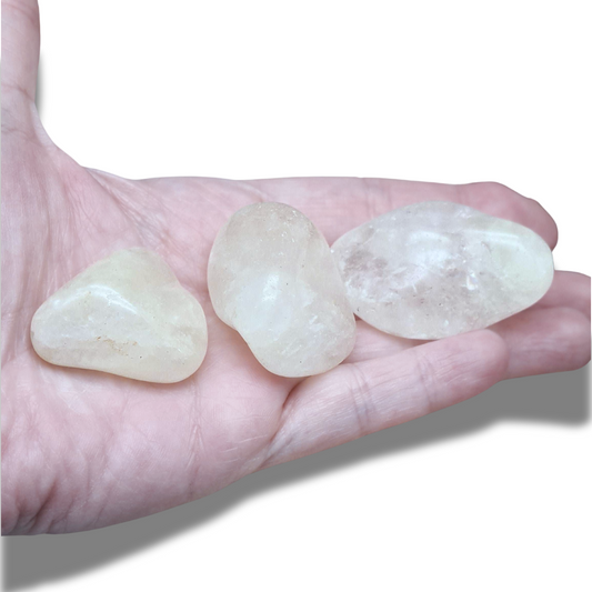 Quartz avec Soufre - Pierre roulée (PRGFL447)