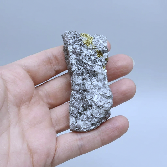 Skuttérudite, Calcite et Chalcopyrite brute 125g (MB189 - 2)