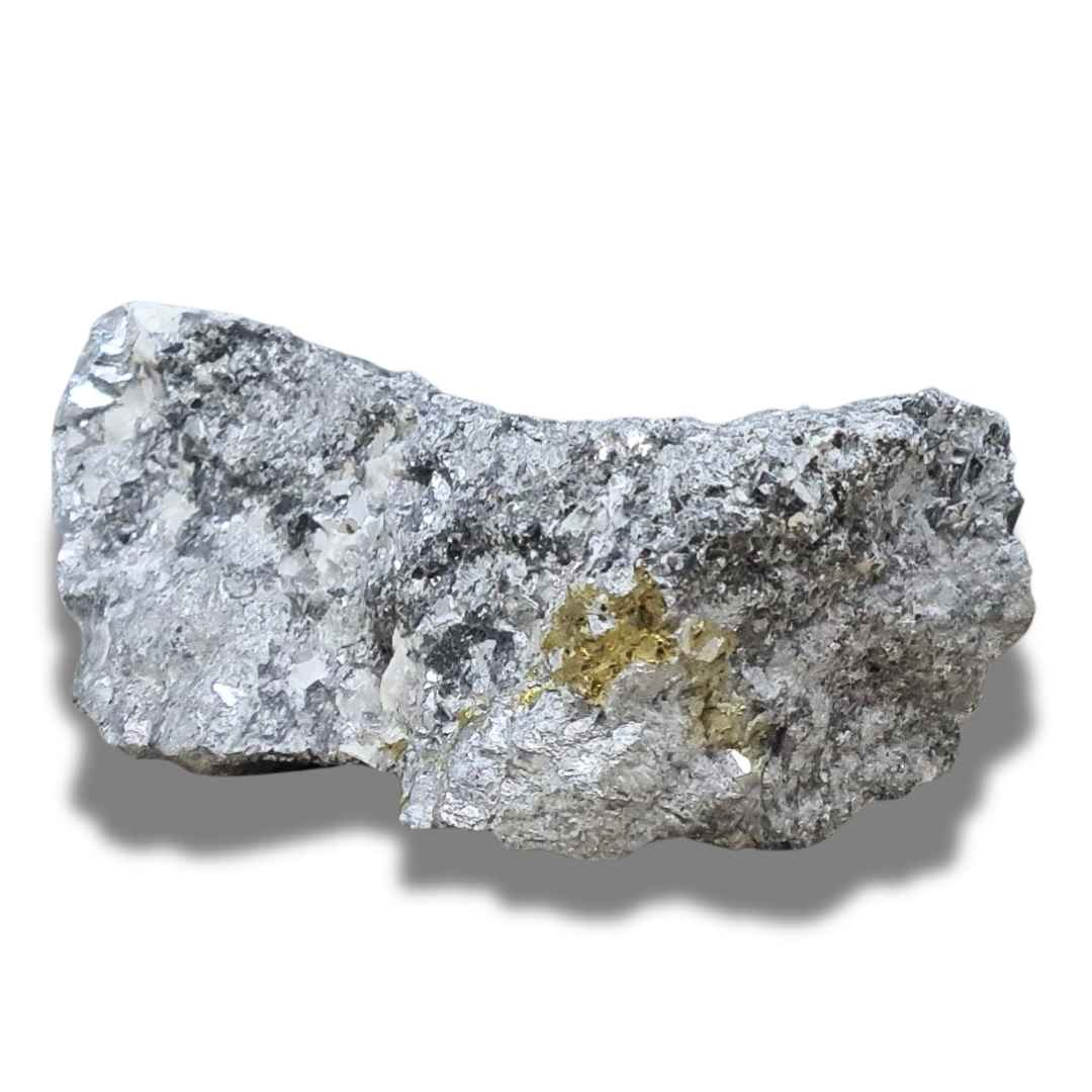 Skuttérudite, Calcite et Chalcopyrite brute (MB189-2) - ENAE Minéraux