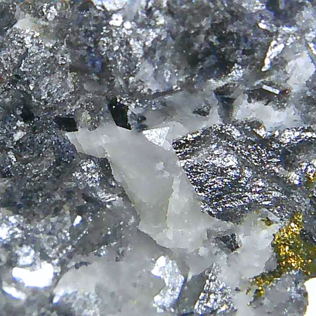 Skuttérudite, Calcite et Chalcopyrite brute (MB189-2)