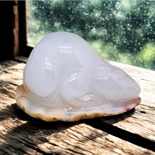 Souris (ou rat) en Agate 101g (PRGFL536-4)