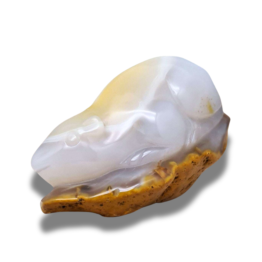 Souris (ou rat) en Agate (PRGFL536-5) - ENAE Minéraux