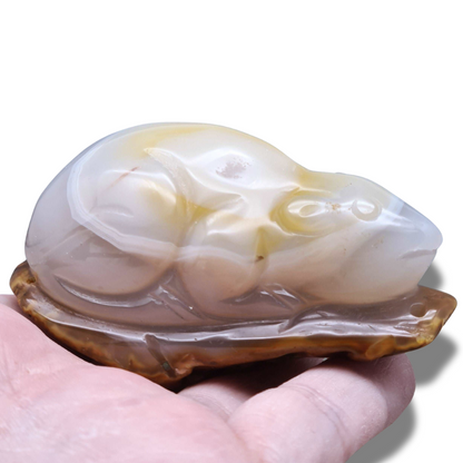 Souris (ou rat) en Agate (PRGFL536-5) - ENAE Minéraux
