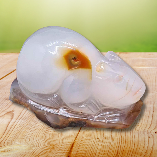Souris (ou rat) en Agate (PRGFL536-2)