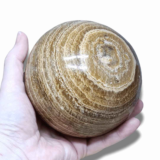 Sphère en Aragonite (PRGFL707-1) - ENAE Minéraux