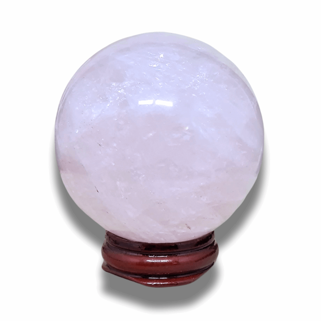Sphère en Quartz Rose (PRGFL611-2) - ENAE Minéraux