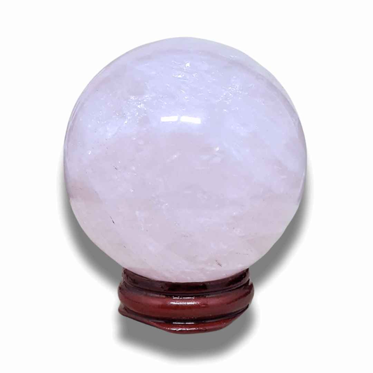 Sphère en Quartz Rose (PRGFL611-2) - ENAE Minéraux