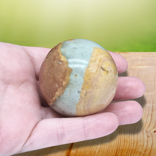 Sphère en Jaspe Polychrome 143g (PRGFL670) - ENAE Minéraux