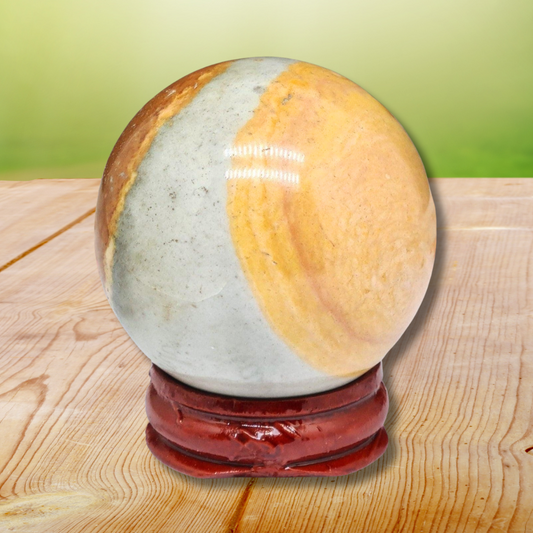 Sphère en Jaspe Polychrome 143g (PRGFL670) - ENAE Minéraux