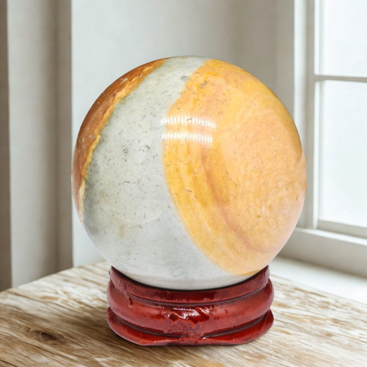 Sphère en Jaspe Polychrome 143g (PRGFL670)