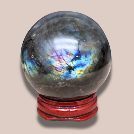 Sphère en Labradorite polie (PRGFL508-2)