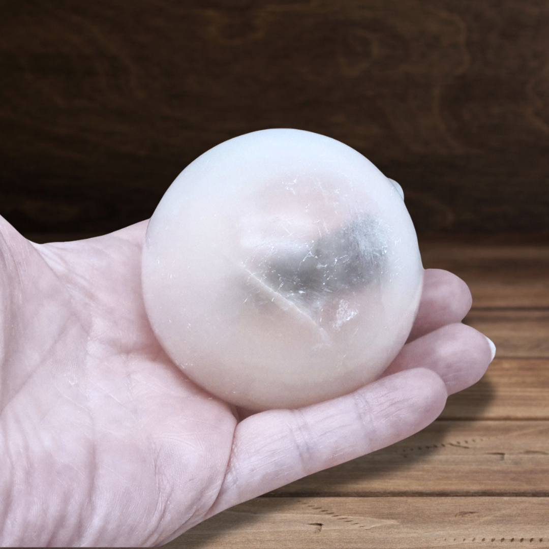 Sphère en Sélénite 273g (PRGFL700-2)