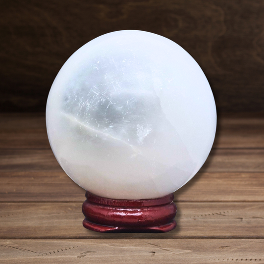Sphère en Sélénite 273g (PRGFL700-2) - ENAE Minéraux