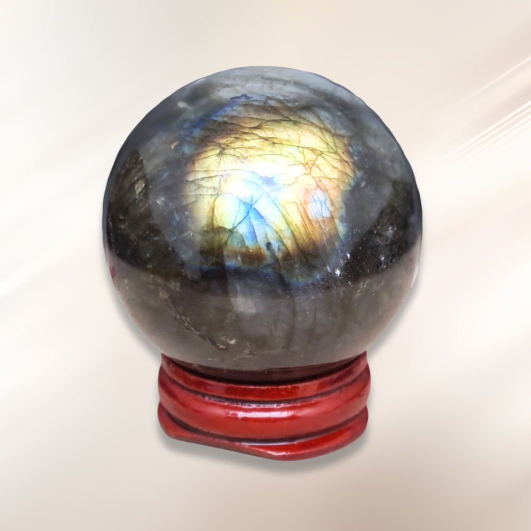 Sphère en Labradorite polie (PRGFL508-2)