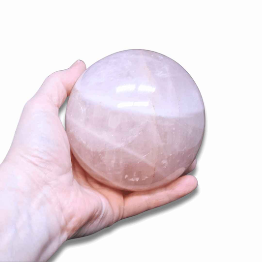 Sphère en Quartz Rose de 1,273 kg (PRGFL709) - ENAE Minéraux