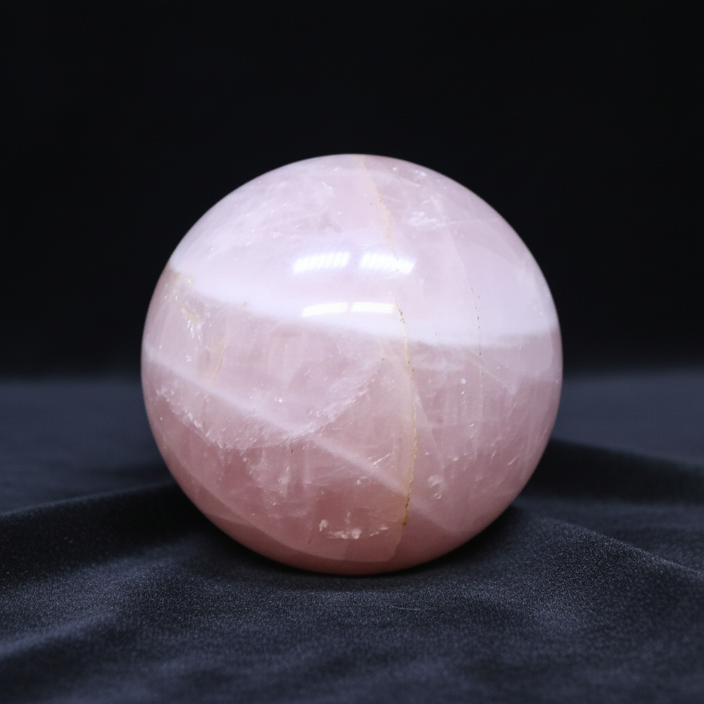 Sphère en Quartz Rose de 1273 g (PRGFL709)