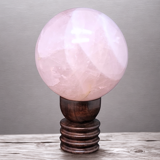 Sphère en Quartz Rose de 1273 g (PRGFL709)