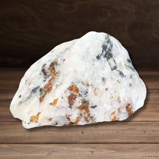 Spinelle noir et Clinohumite sur Calcite brut 37g (MB378-1) - ENAE Minéraux