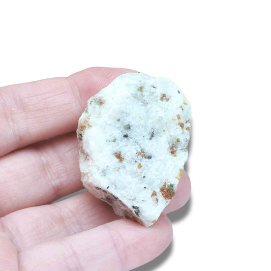 Spinelle noir et Clinohumite sur Calcite brut (MB378-1) - ENAE Minéraux