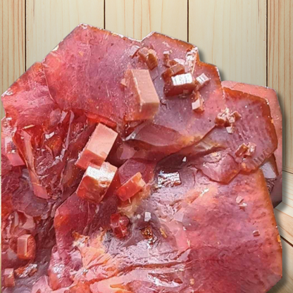 Cristaux de Vanadinite bruts 44g (MB413-5) - ENAE Minéraux