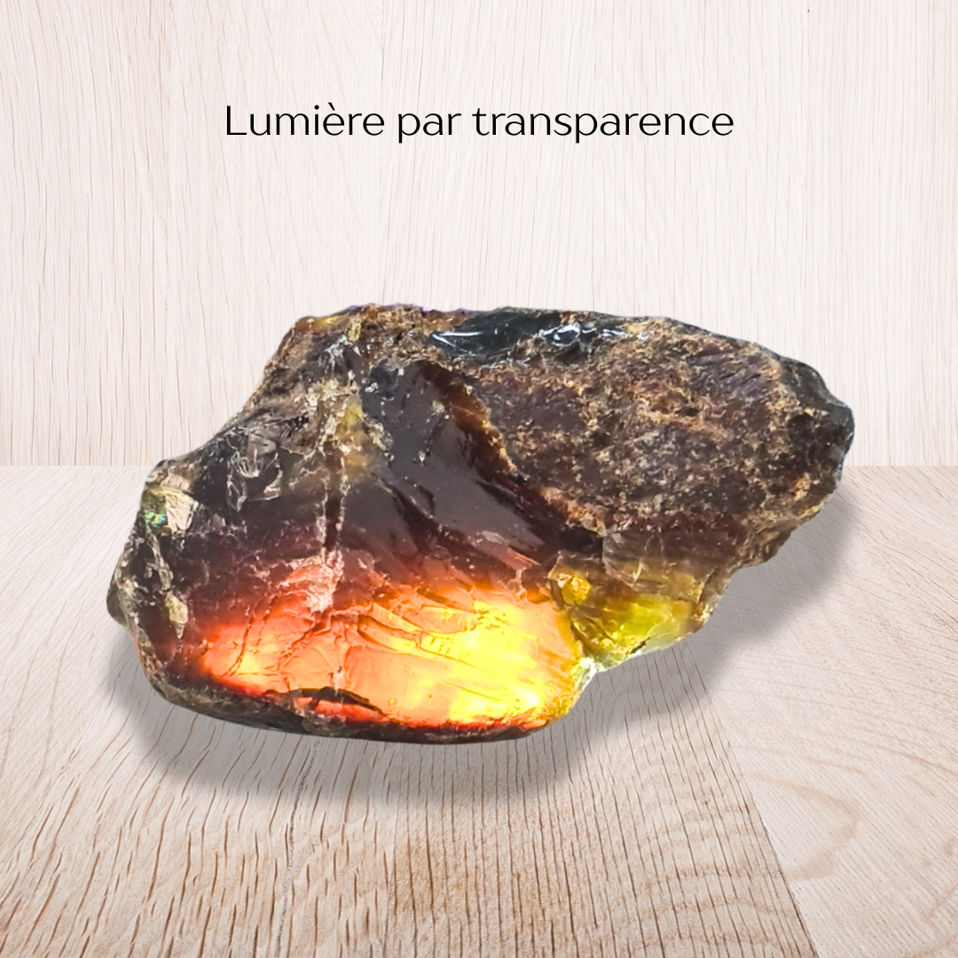 Ambre bleu brute (MB572-2) - ENAE Minéraux