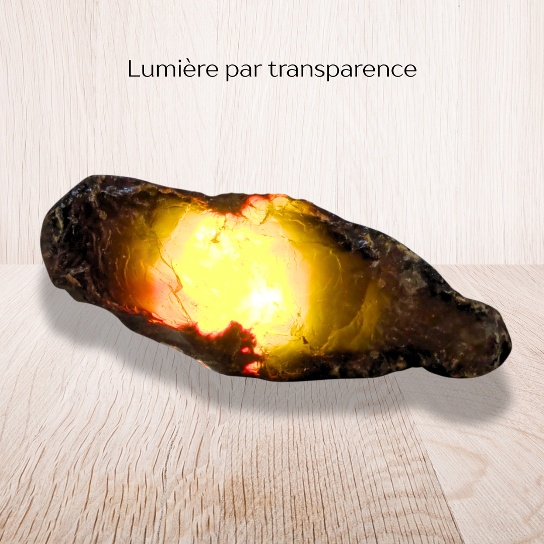 Ambre bleu brute (MB572-1) - ENAE Minéraux