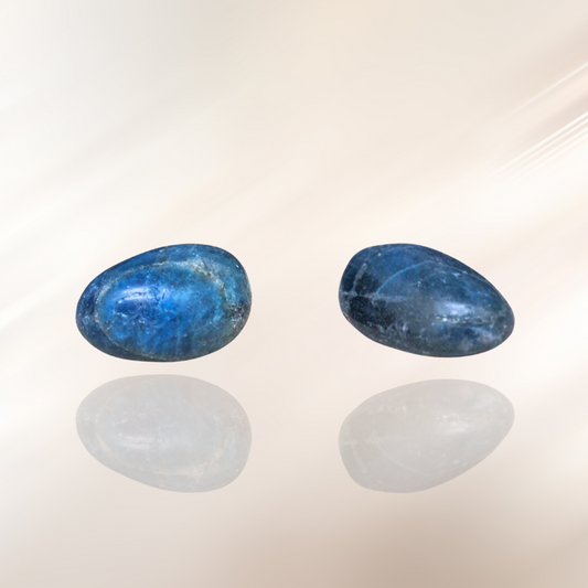apatite bleue, lithotherapie, pierre roulee ENAE Mineraux