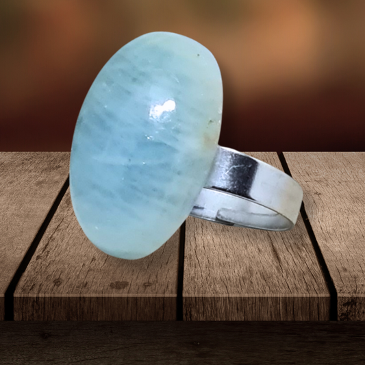 Bague en Aigue-Marine (BAGA89) - ENAE Minéraux