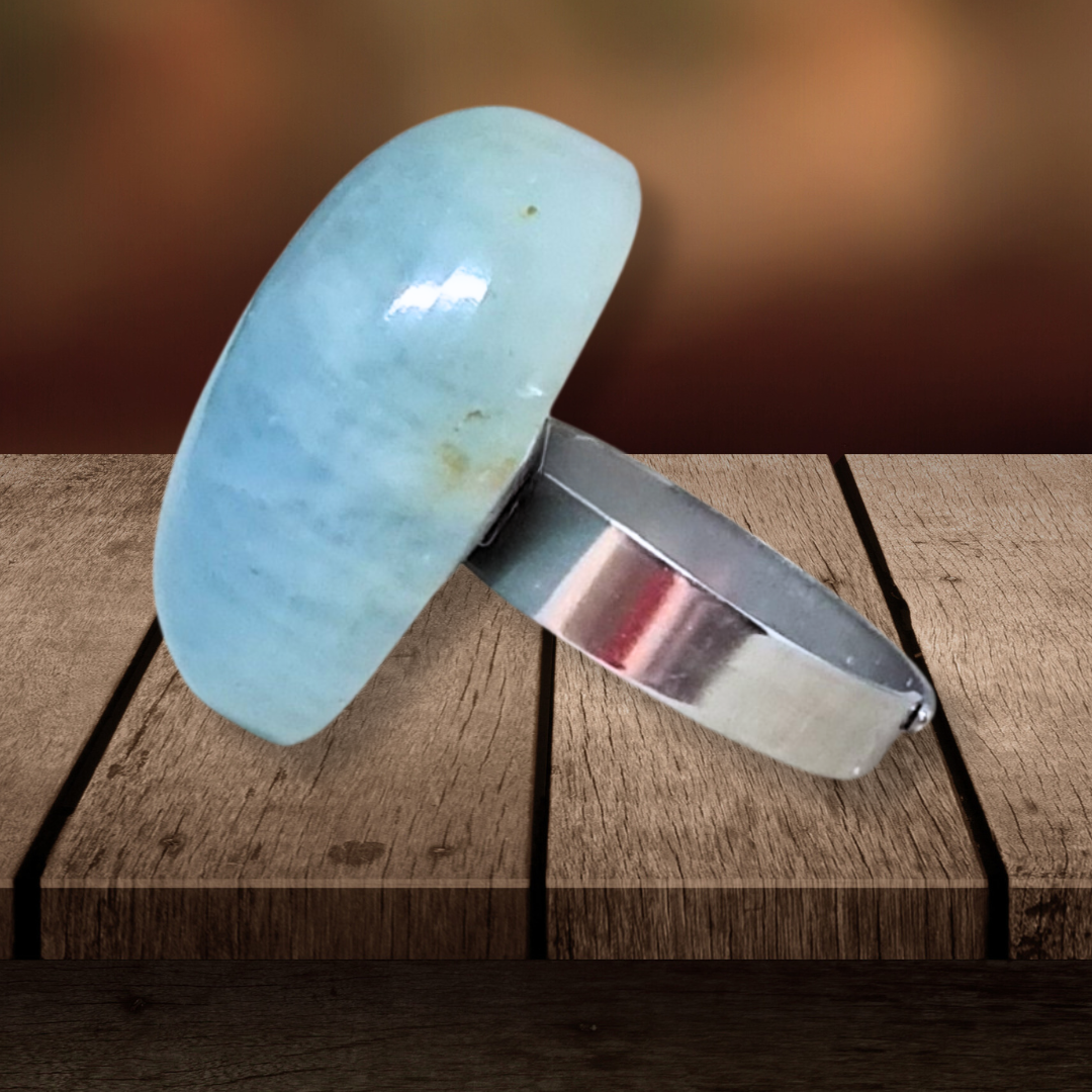 Bague en Aigue-Marine (BAGA89) - ENAE Minéraux