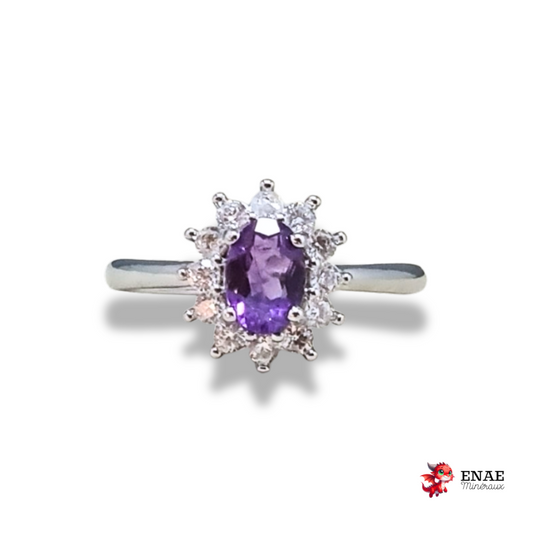 Bague en Améthyste et cuivre (BAG84)