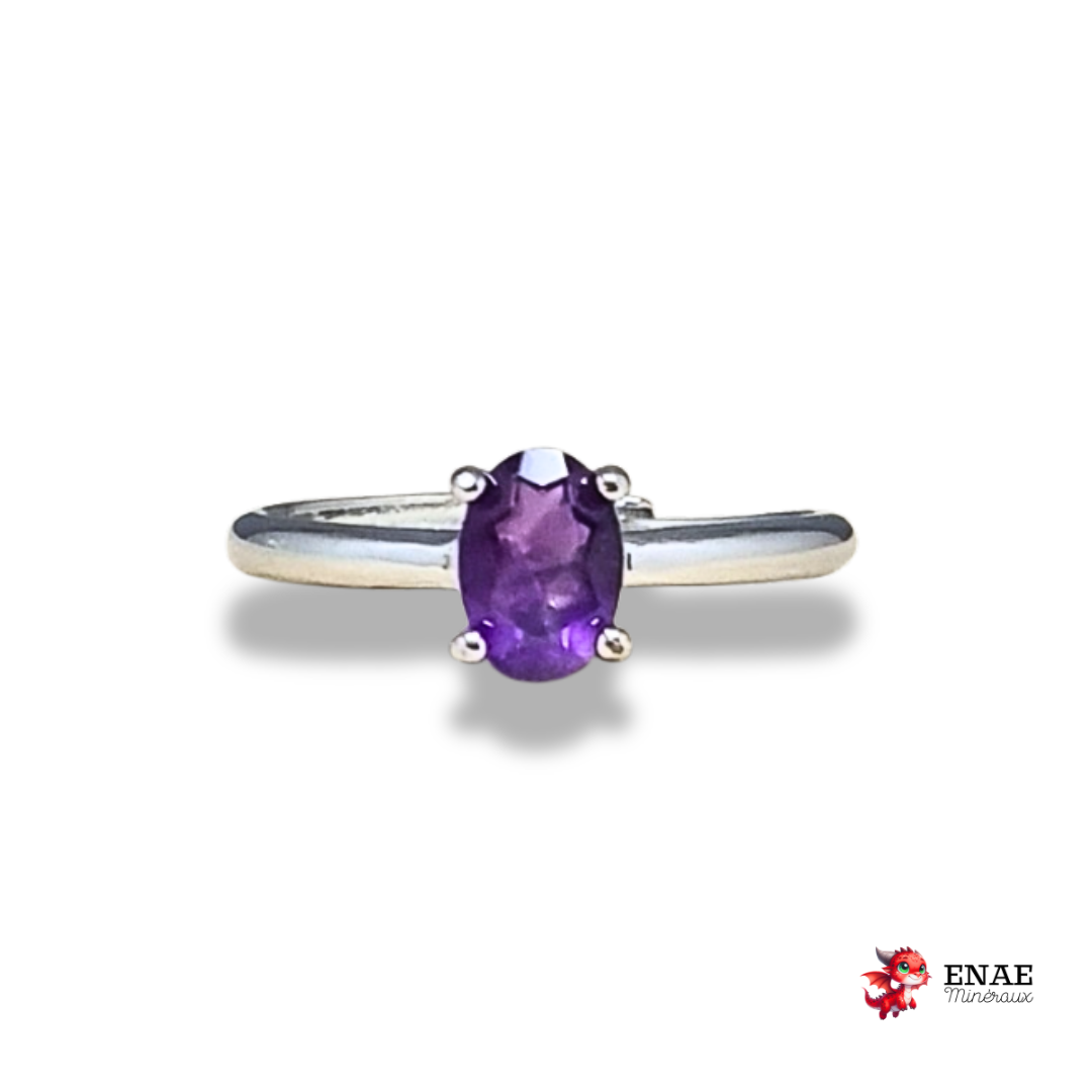 Bague en Améthyste et cuivre (BAG85)