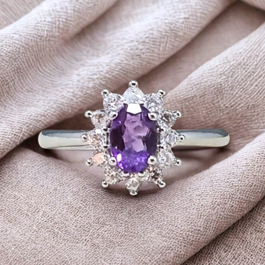 Bague en Améthyste et cuivre (BAG84)