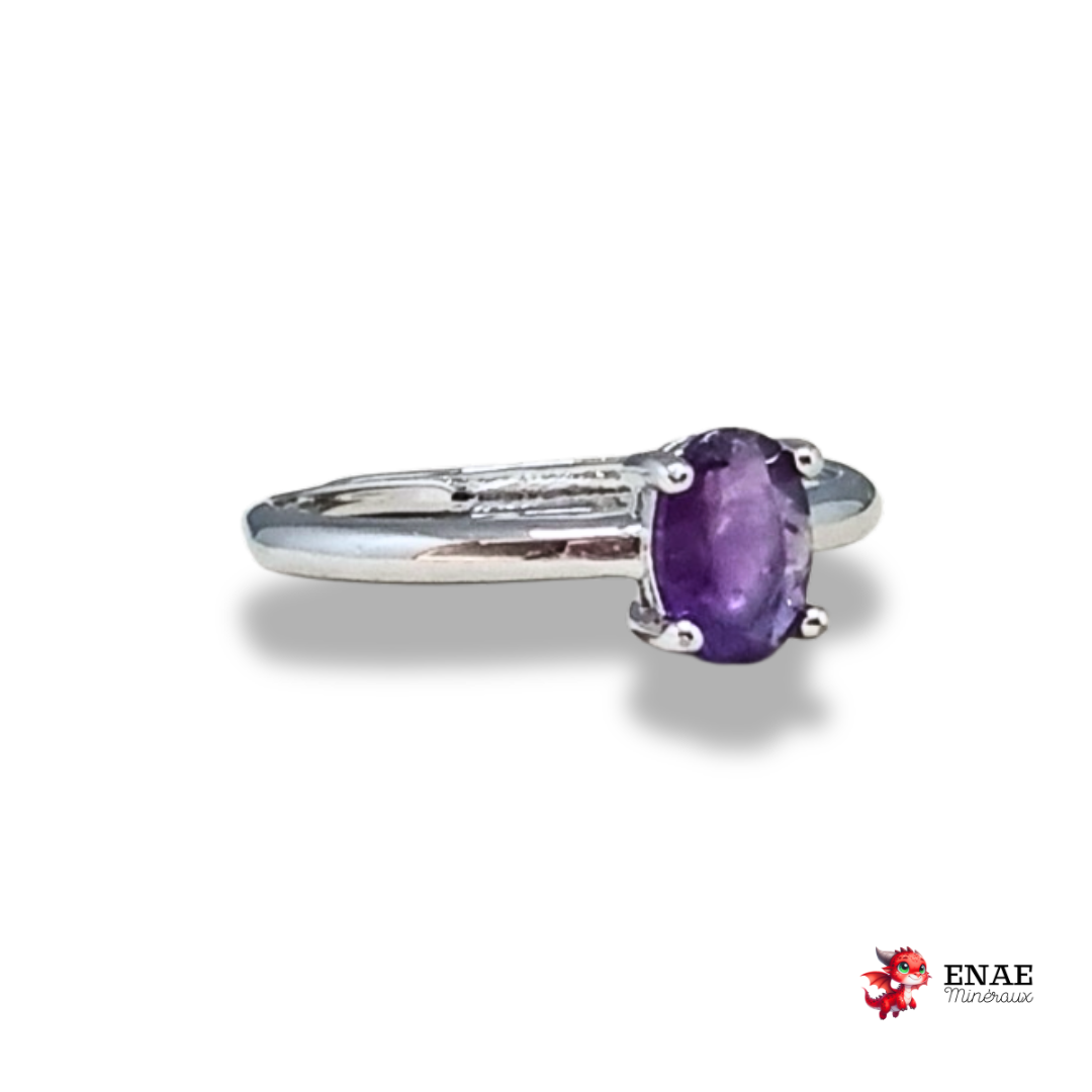 Bague en Améthyste et cuivre (BAG85)