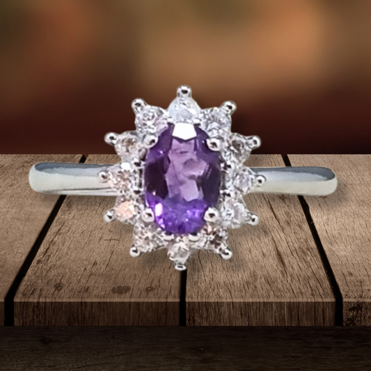 Bague en Améthyste et cuivre (BAG84) - ENAE Minéraux
