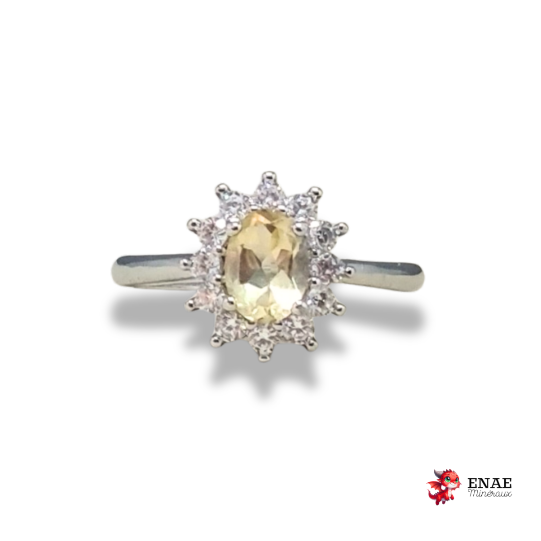 Bague en Citrine et cuivre (BAG80)