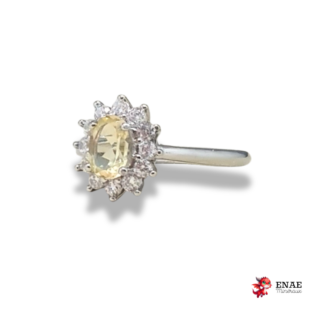 Bague en Citrine et cuivre (BAG80)