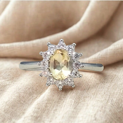 Bague en Citrine et cuivre (BAG80)