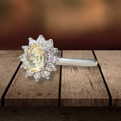 Bague en Citrine et cuivre (BAG80) - ENAE Minéraux