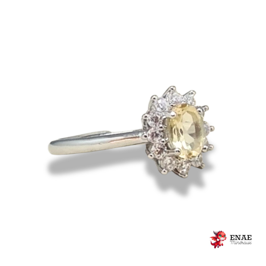 Bague en Citrine et cuivre (BAG80)