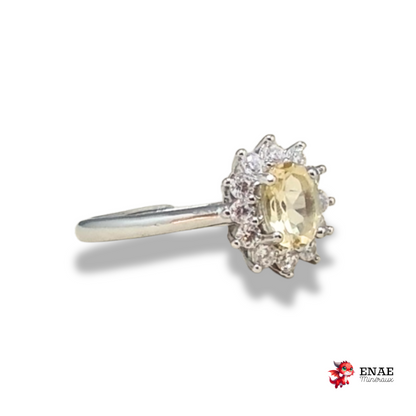 Bague en Citrine et cuivre (BAG80)