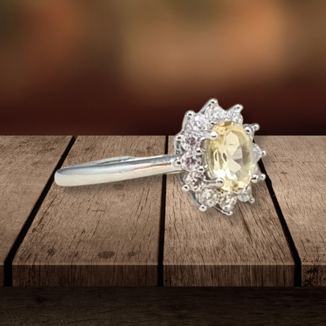 Bague en Citrine et cuivre (BAG80) - ENAE Minéraux