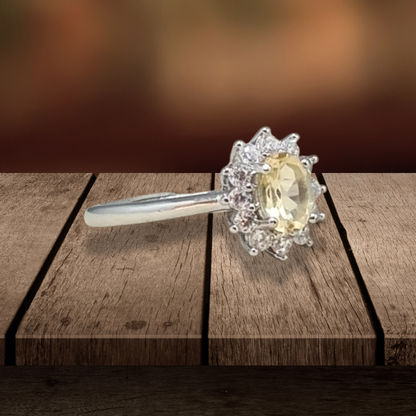 Bague en Citrine et cuivre (BAG80) - ENAE Minéraux