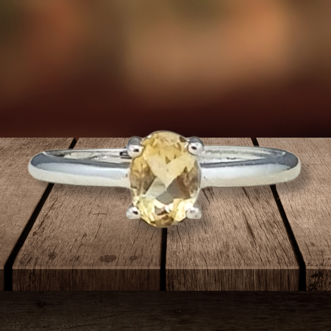 Bague en Citrine et cuivre (BAG81) - ENAE Minéraux