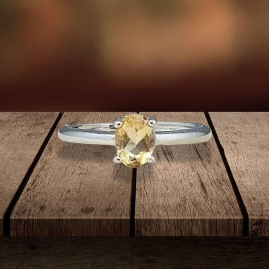 Bague en Citrine et cuivre (BAG81)
