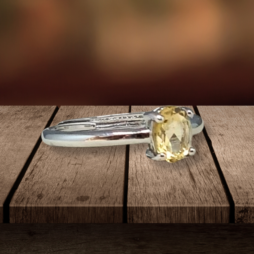 Bague en Citrine et cuivre (BAG81) - ENAE Minéraux