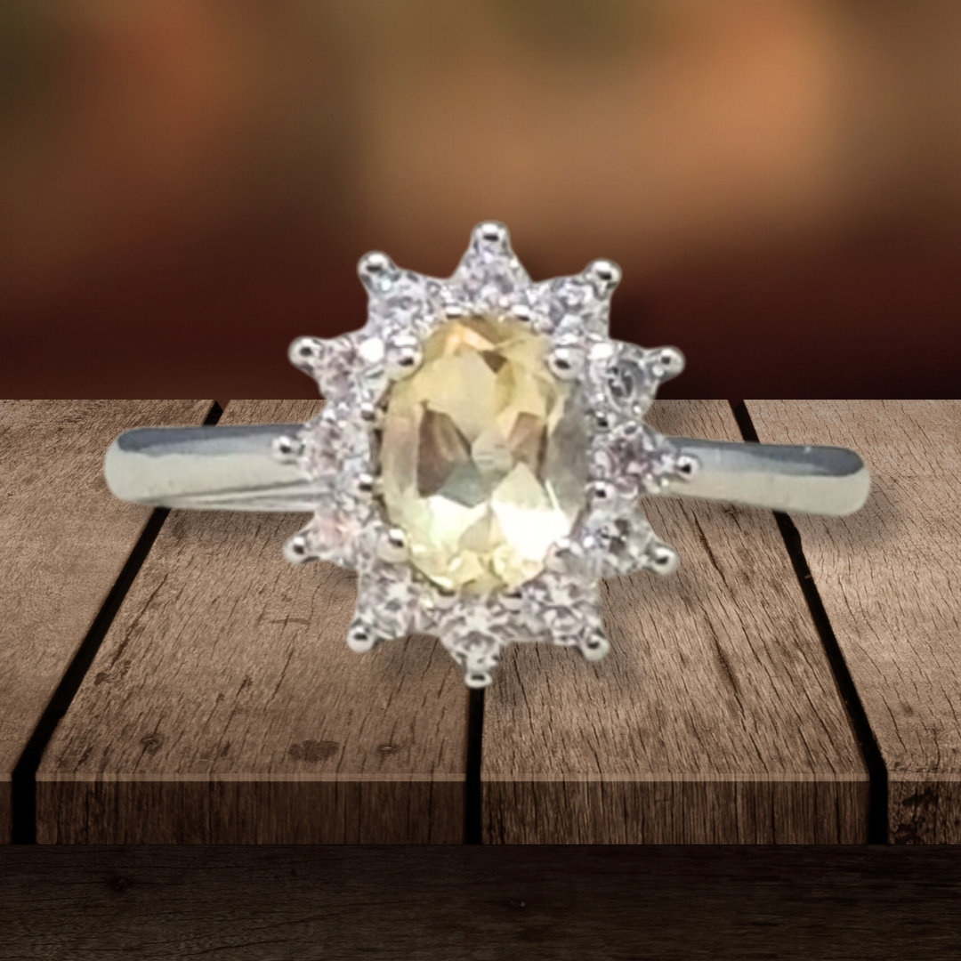 Bague en Citrine et cuivre (BAG80) - ENAE Minéraux