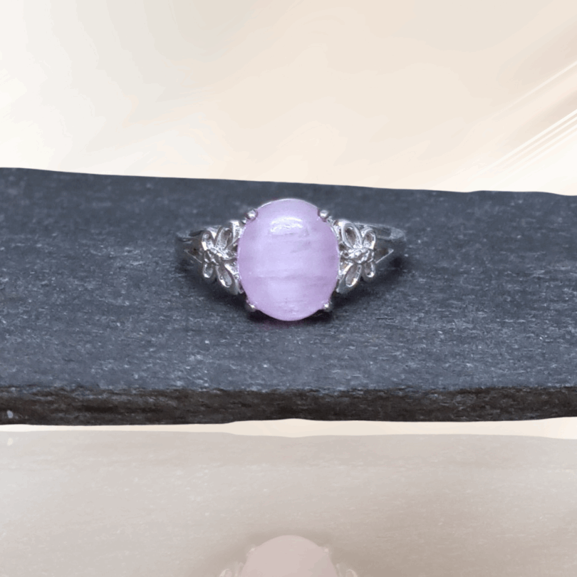 Bague réglable en Kunzite (BAG47-2)