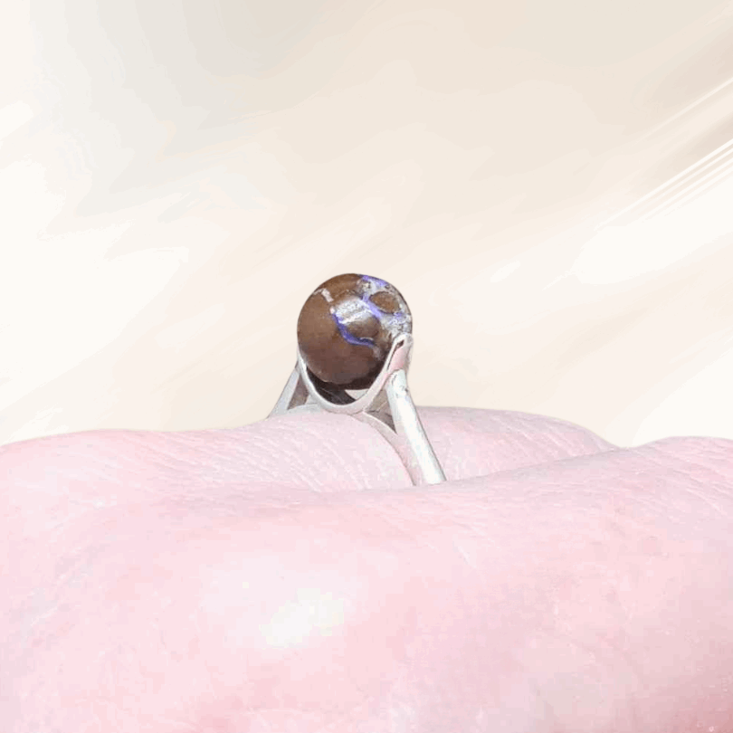 Bague réglable en Opale Boulder (BAGP38)