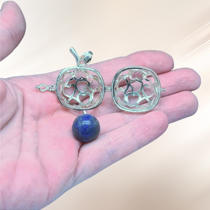 bola, grossesse, Lapis Lazuli, lithotherapie, pendentif, pierre ENAE Mineraux