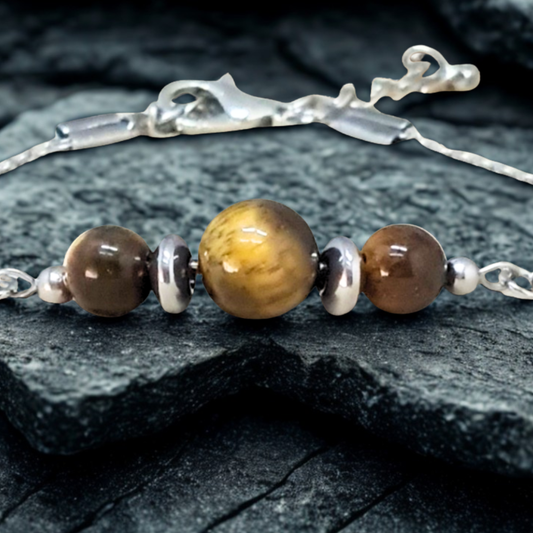 Bracelet en Œil de Tigre - ENAE Minéraux